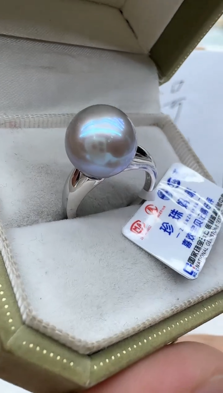 【闪购商品】淡水珍珠戒指银S925镶嵌清货