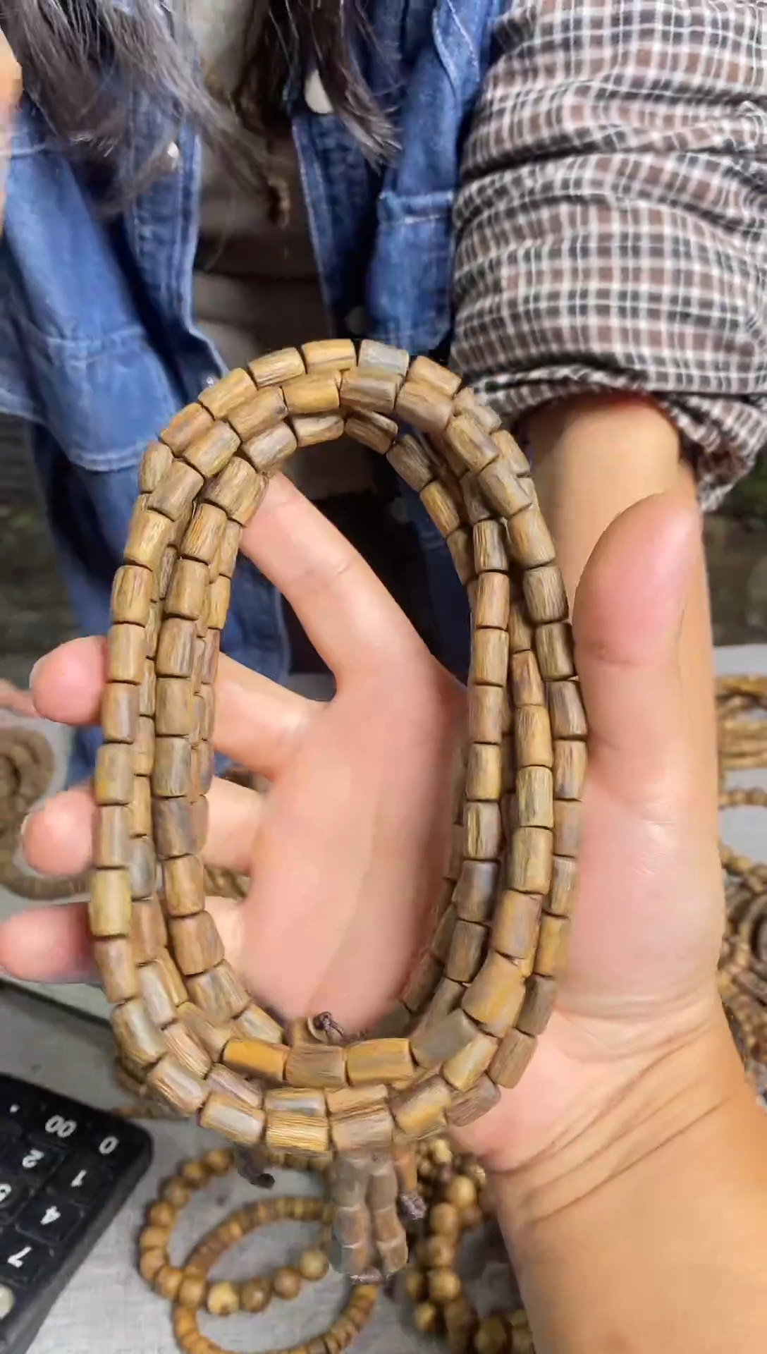 沉香手串海南随型桶珠多圈手串多样性发一