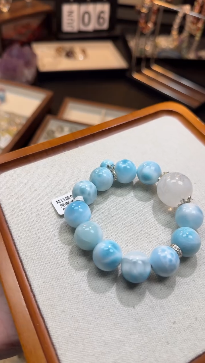 烟晶手链银S925镶嵌最***亮天然水晶 多样性发货其一