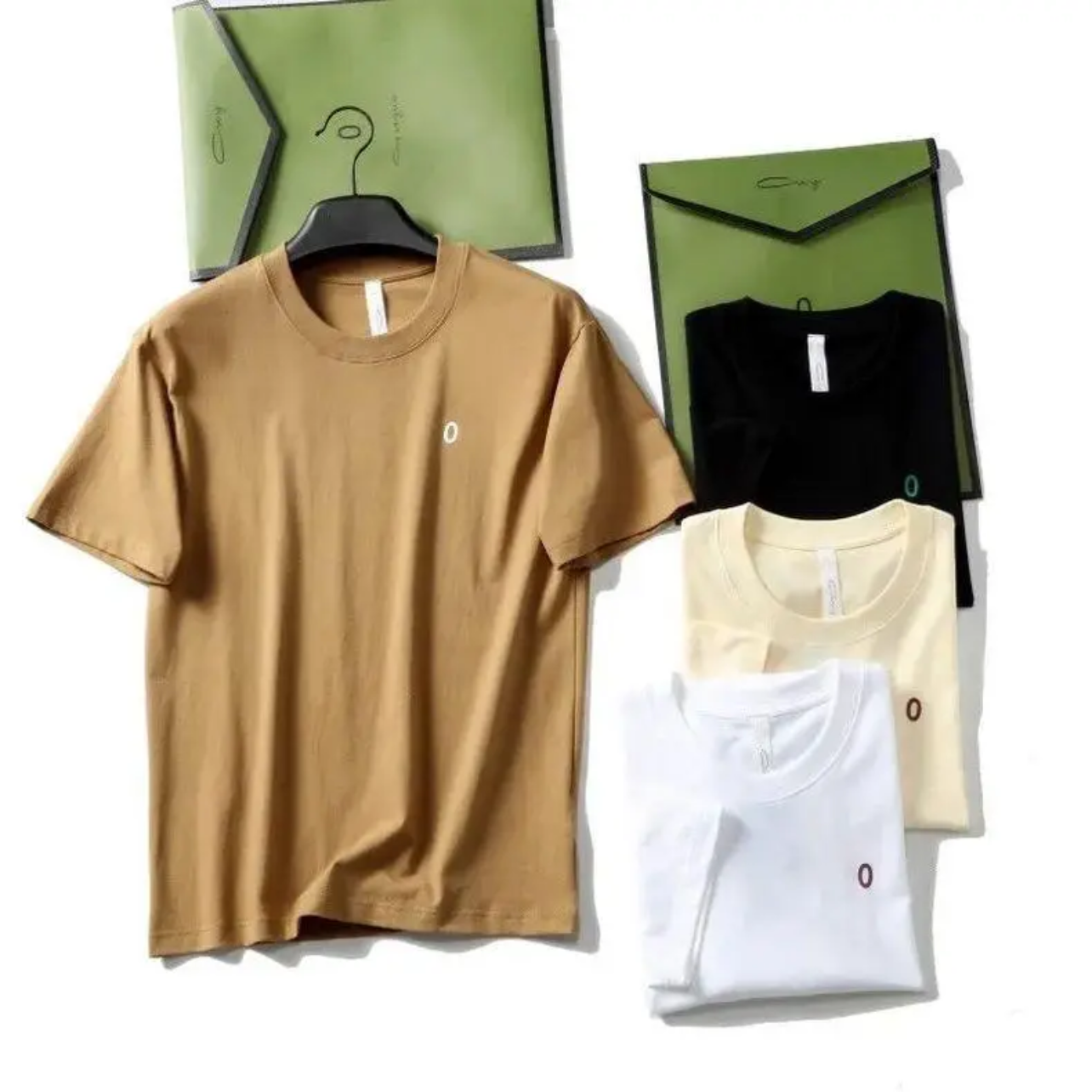 小0家原厂出品！230克新疆长绒棉夏季情侣男女款短袖不变形T恤1021