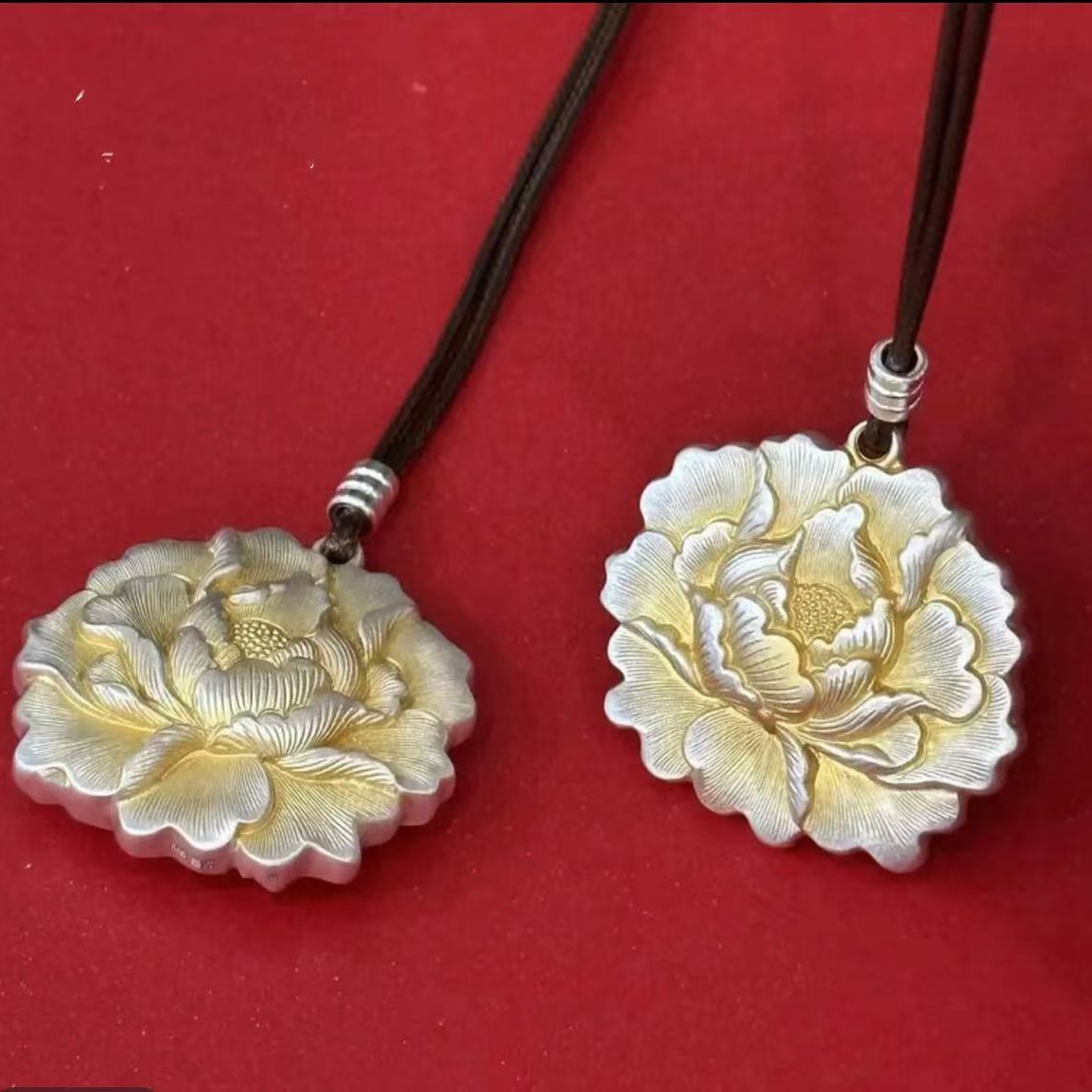 【粉丝福利】30g爆款牡丹花芳华一生单吊坠送绳子