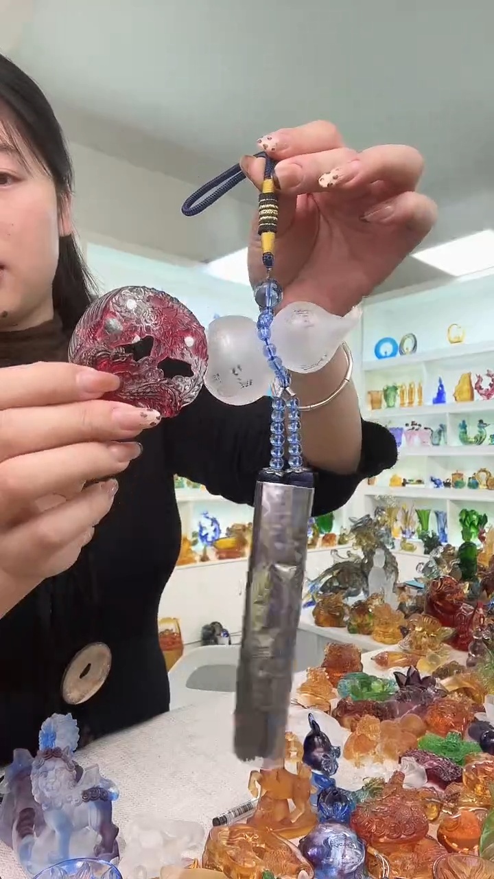 手工艺品琉璃肥*香水葫芦+凤凰