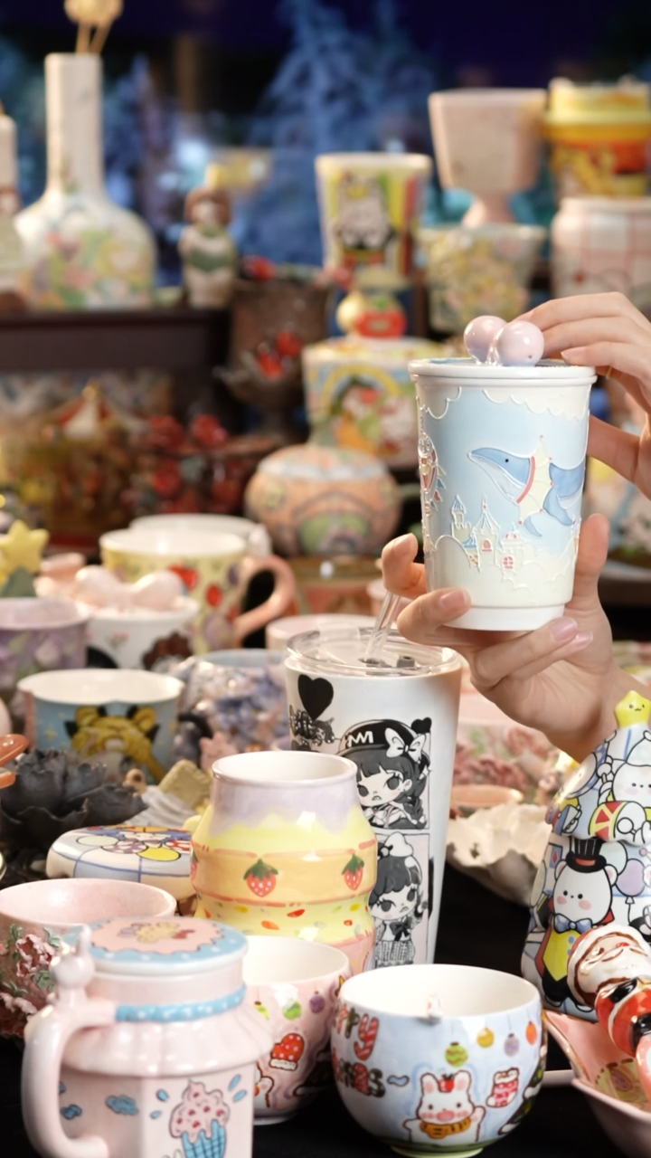 其他陶景德镇釉下彩手绘设计师款陶瓷