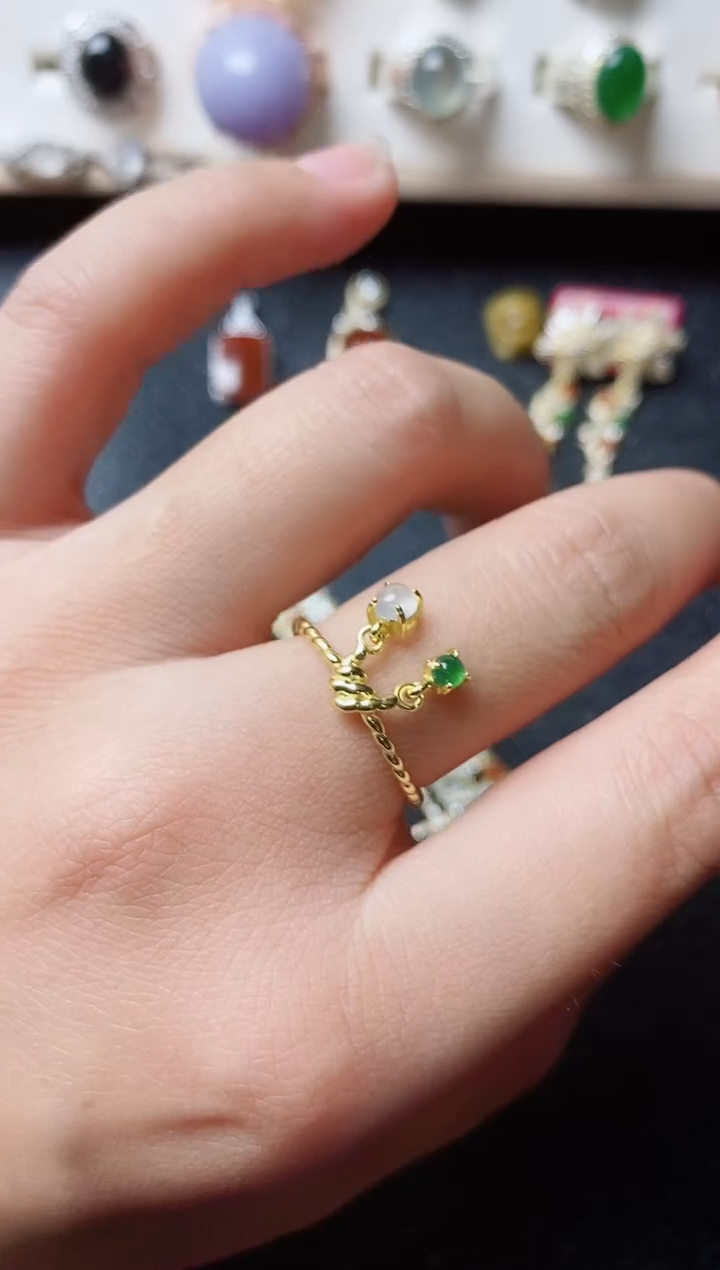 【闪购商品】翡翠戒指银S925镶嵌11111