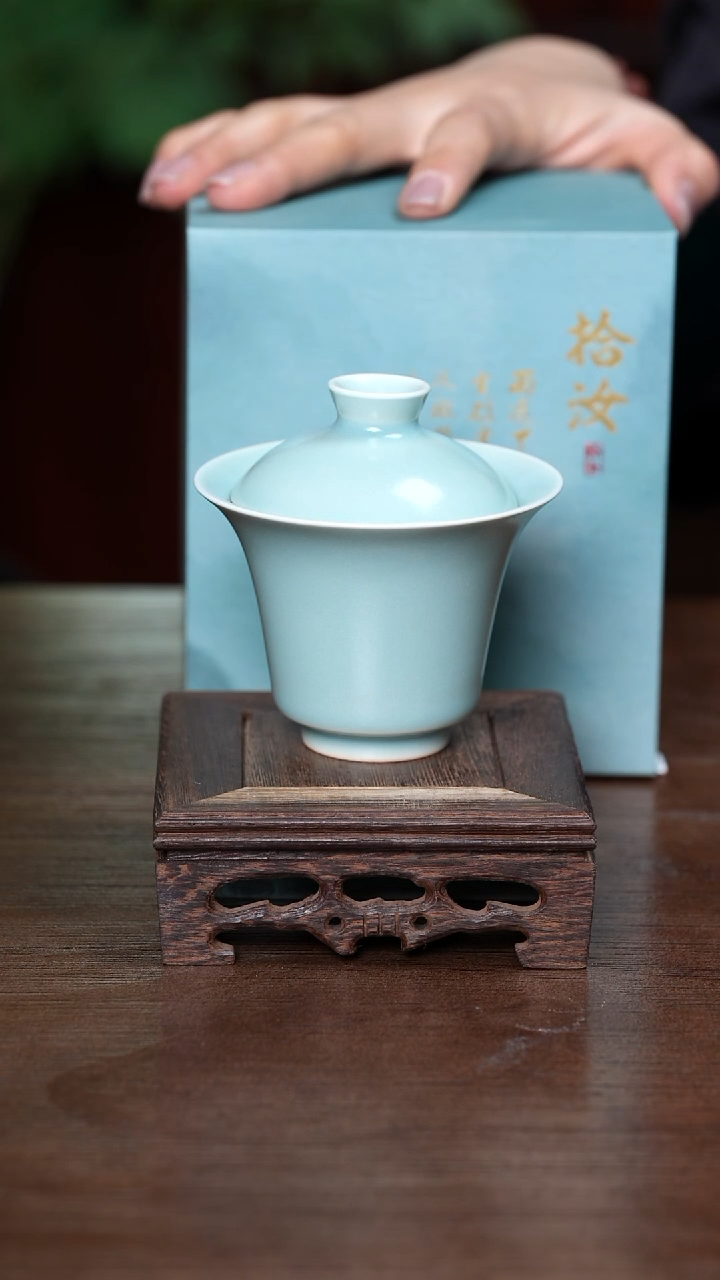 【闪购商品】L·宝丰宋官窑汝瓷盖碗