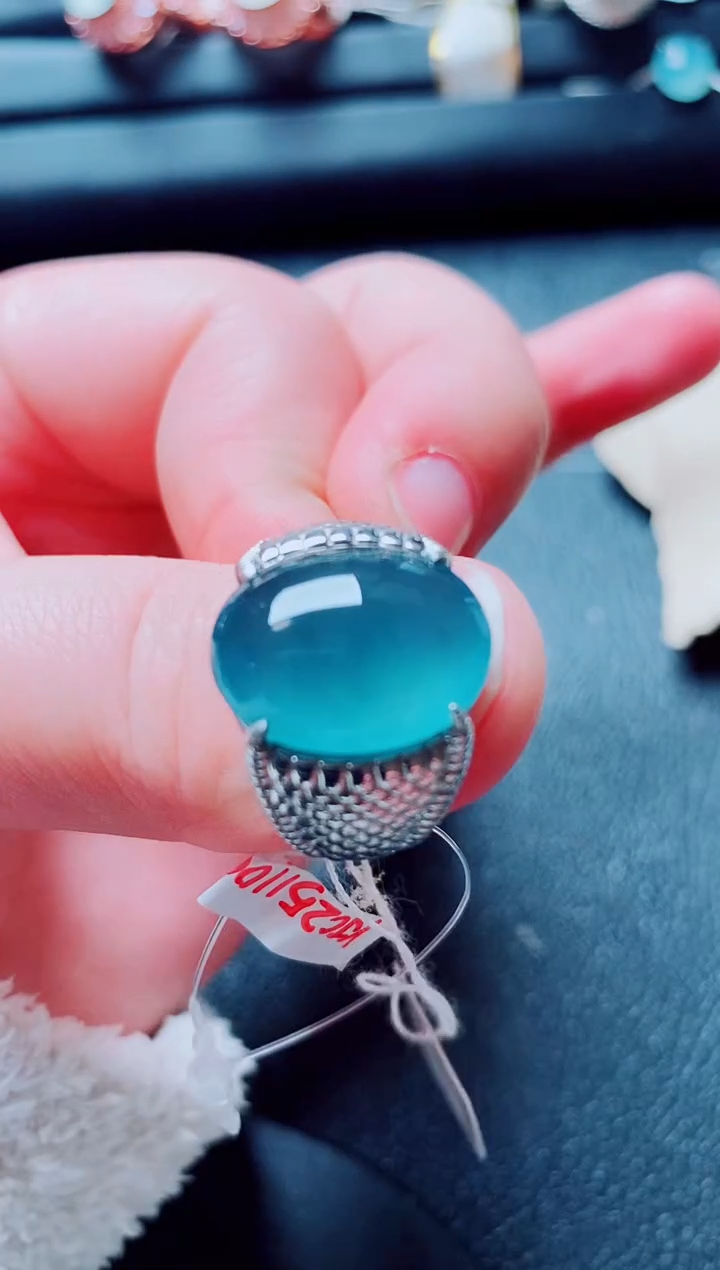 银S925镶嵌戒指翡翠1111