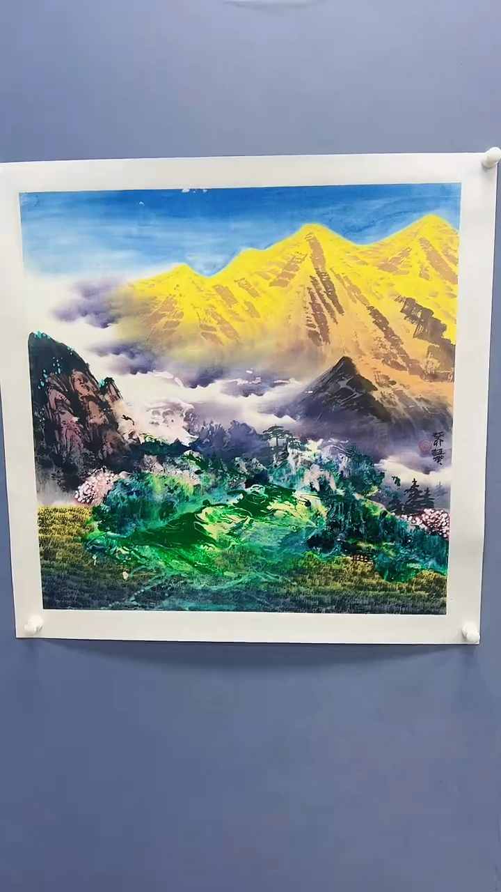 【闪购商品】绘画赵燮绘画4平尺抽象山水教材原稿