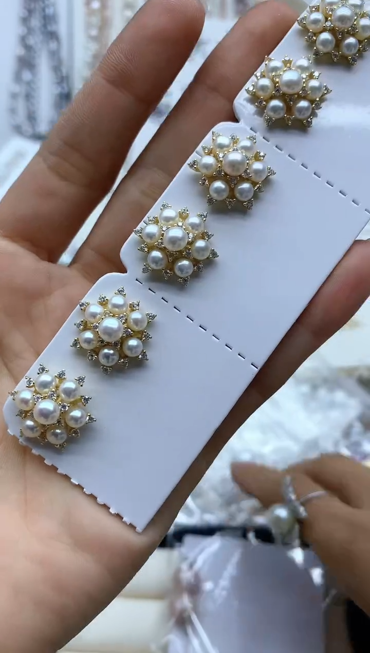 【闪购商品】淡水珍珠耳饰未镶嵌多样性发其一