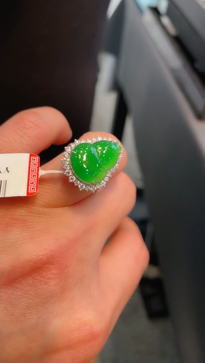 【闪购商品】翡翠颈饰18K金镶嵌B25两用