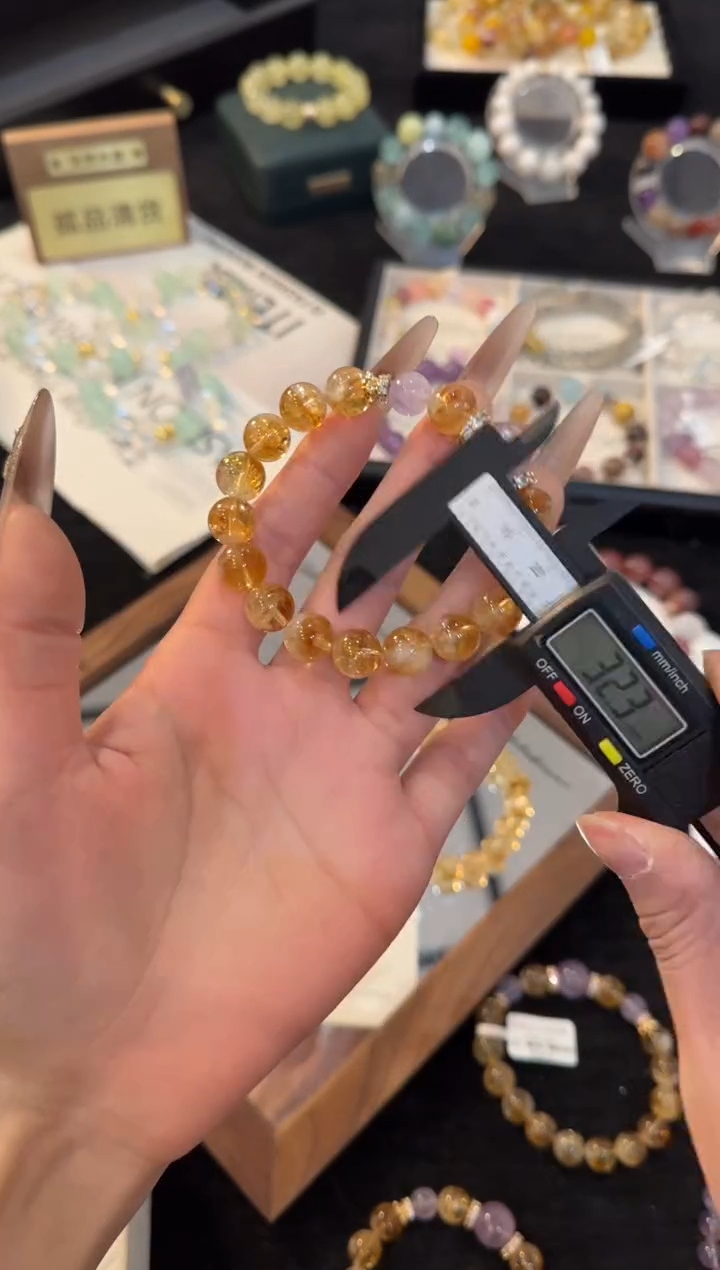 合金手链水晶黄塔晶手链x3062
