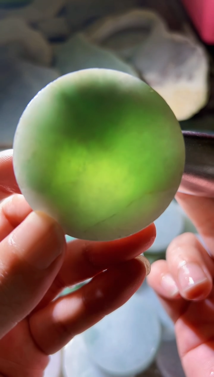 翡翠未镶嵌颈饰定制翡翠A货5