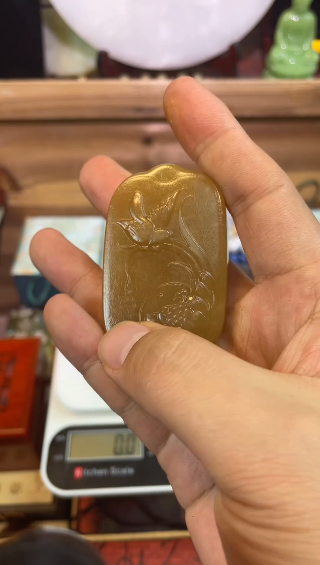 【闪购商品】和田玉（糖玉）玉牌未镶嵌李总专属链玉牌--