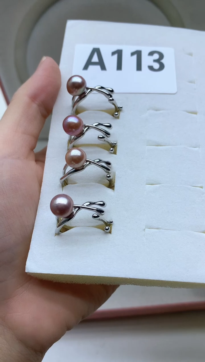 未镶嵌戒指淡水珍珠多样性发其一