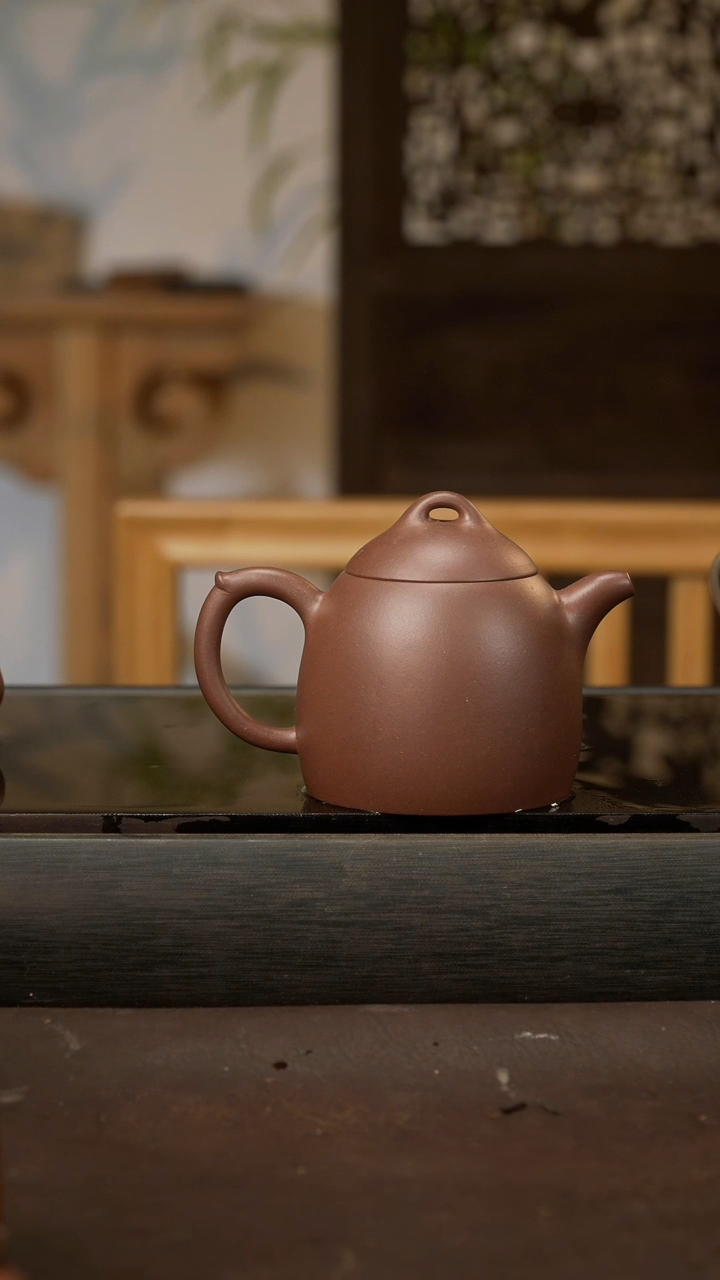 茶壶紫砂金*云100 秦权 紫泥 全手