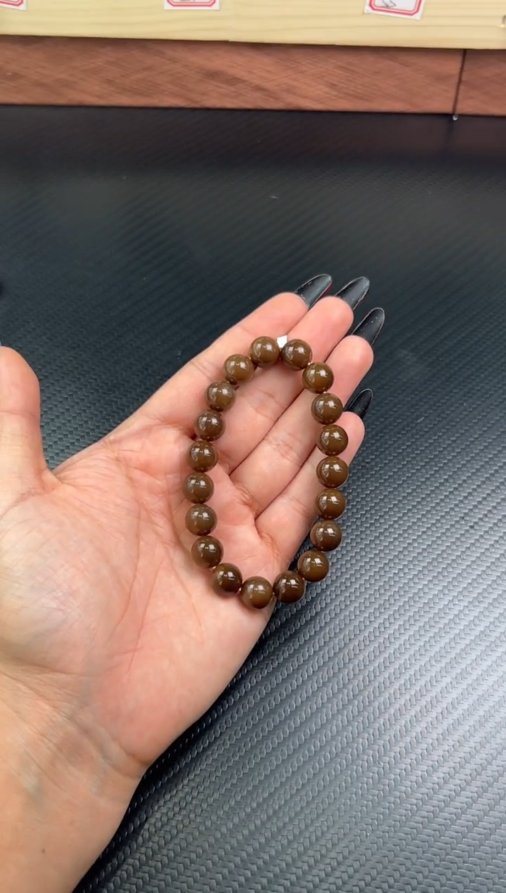 未镶嵌手串和田玉若羌微色差卡10m