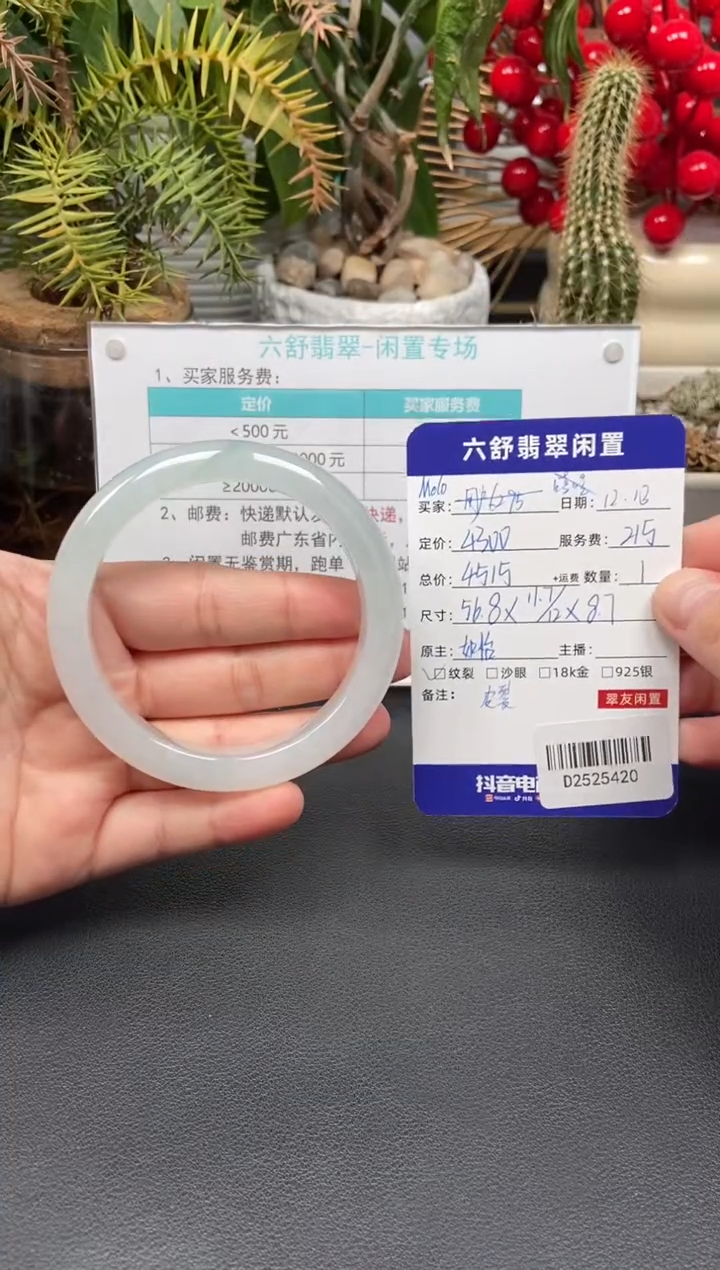 未镶嵌手镯翡翠M**oD2525420