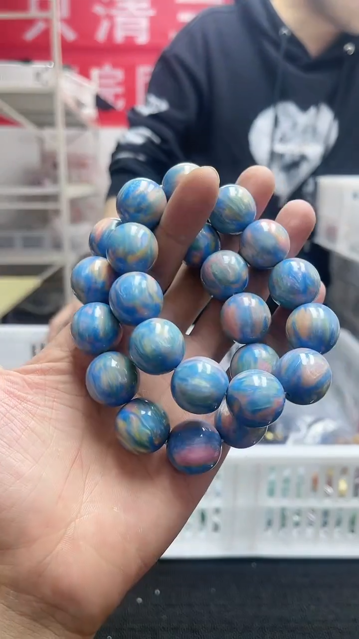 【闪购商品】硅化珊瑚手串未镶嵌精美手串46
