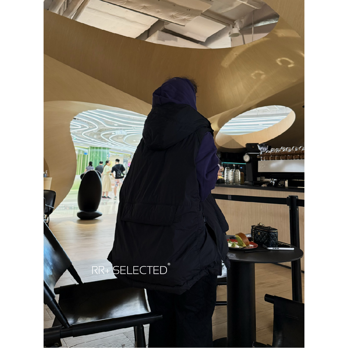 20221韩版纯色宽松百搭连帽马夹女日常通勤保暖无袖羽绒马甲女