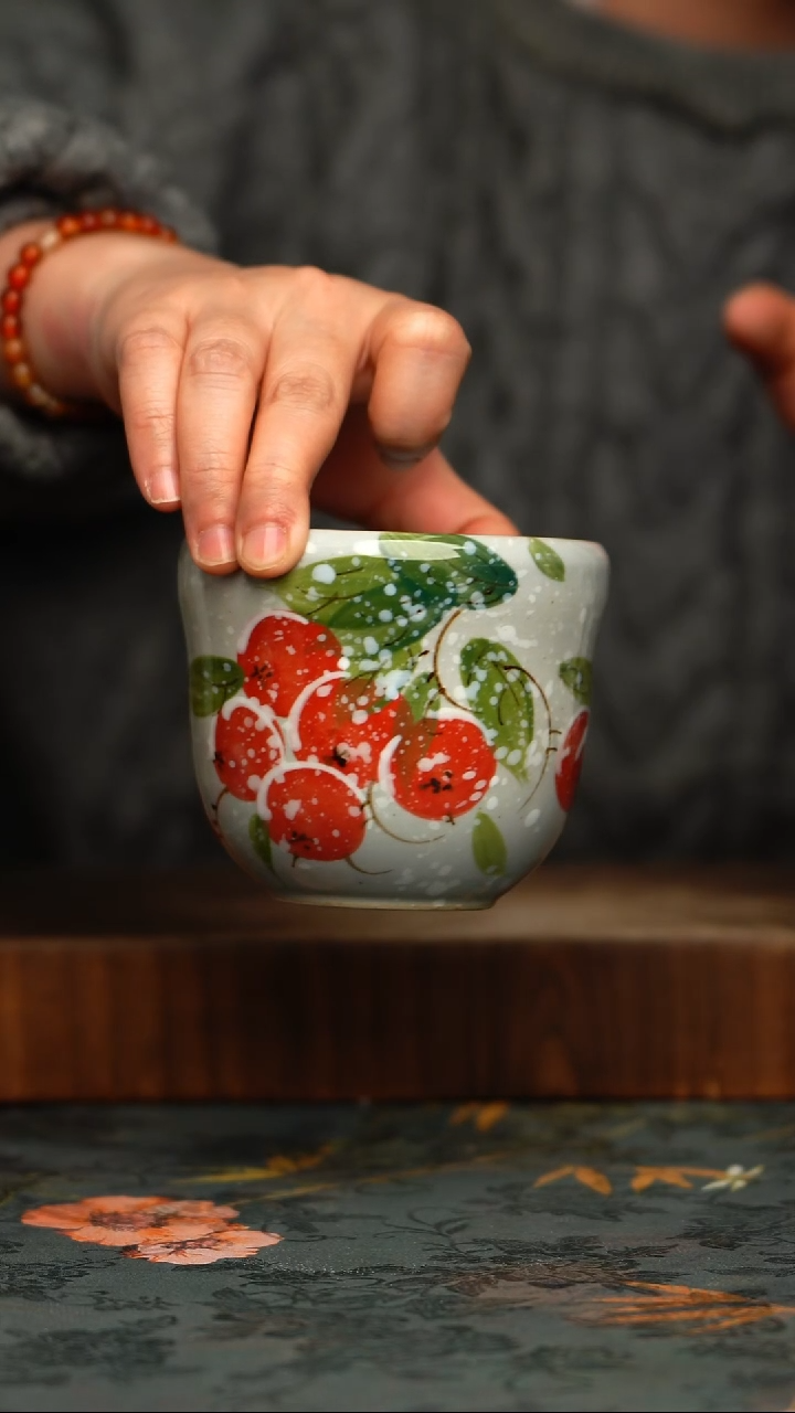 瓷片釉下彩手工手绘同款陶器