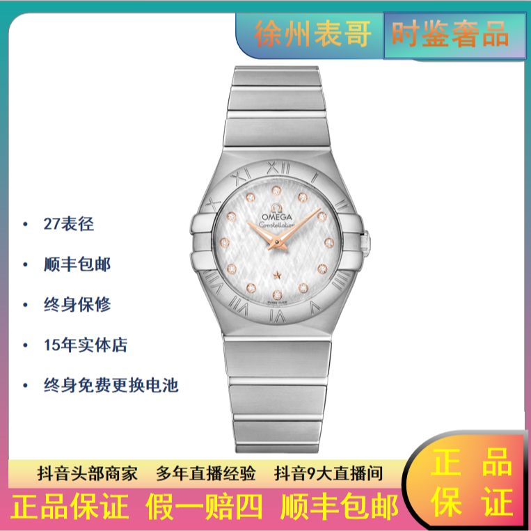99新 Omega/欧米茄 女星座/公价24500元/123.10.27.60.52.001