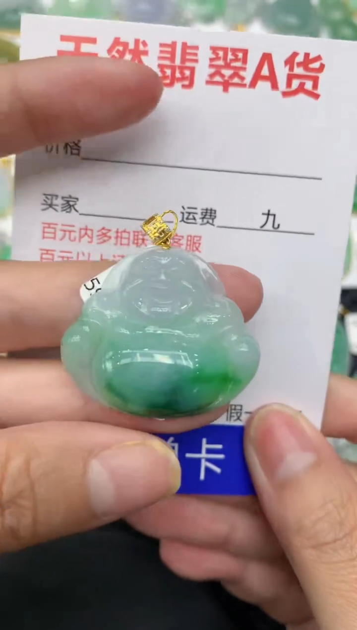 【闪购商品】翡翠颈饰18K金镶嵌11111111111