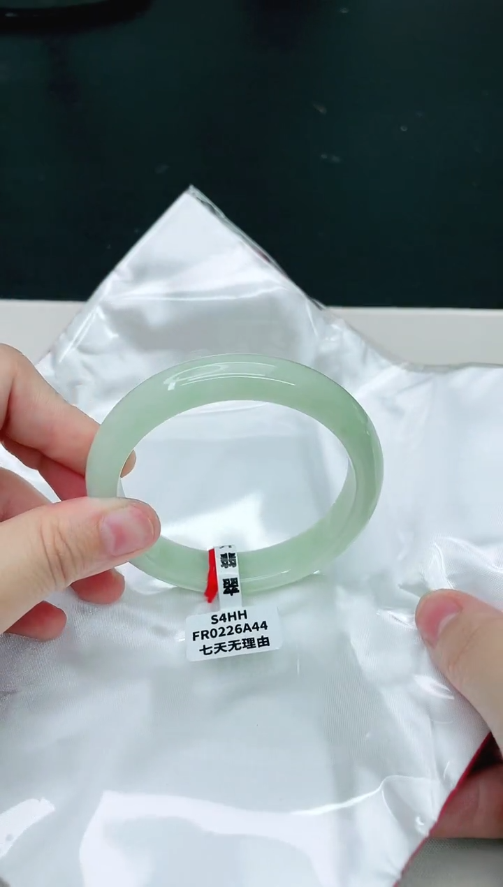 翡翠未镶嵌手镯天然A货翡翠59.3