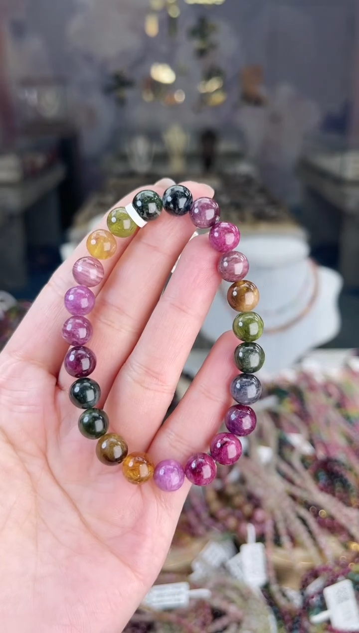 【闪购商品】碧玺/未镶嵌J8mm+碧玺单圈多样性发货