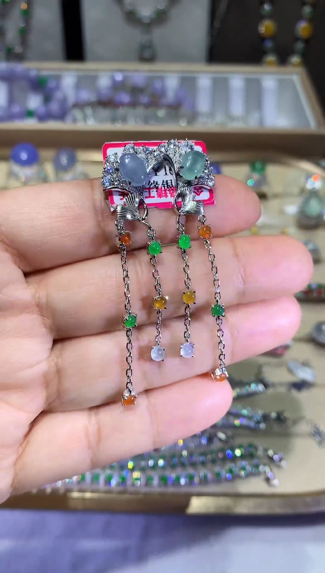 【闪购商品】翡翠耳饰未镶嵌耳坠