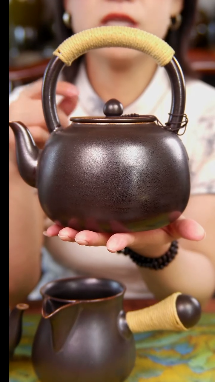 原矿干烧壶大号提梁1200ml