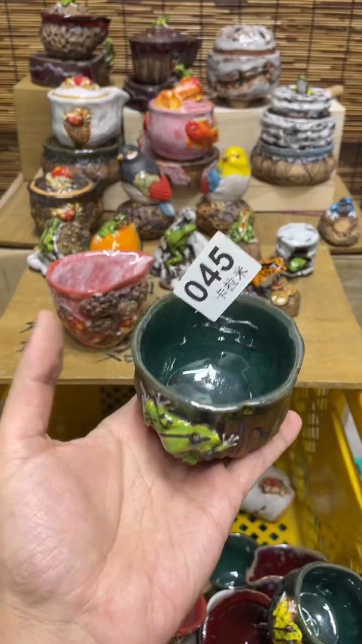 一****?045精美粗陶手工柴烧