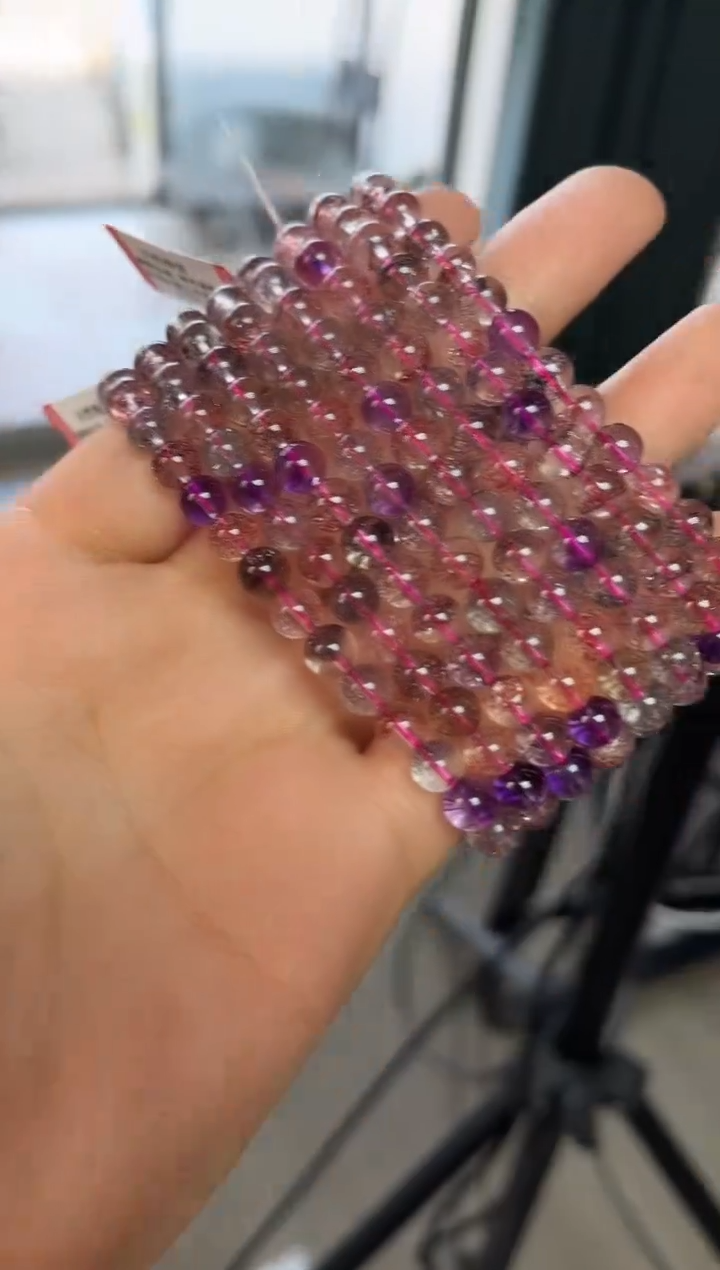 【闪购商品】水晶手链未镶嵌11多样性发其一黑加仑超七