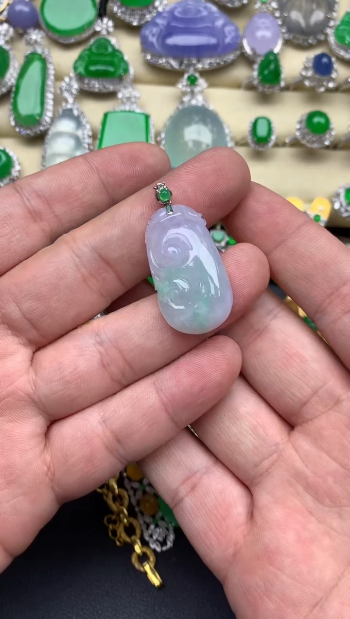 【闪购商品】翡翠颈饰18K金镶嵌154-中国好珍宝