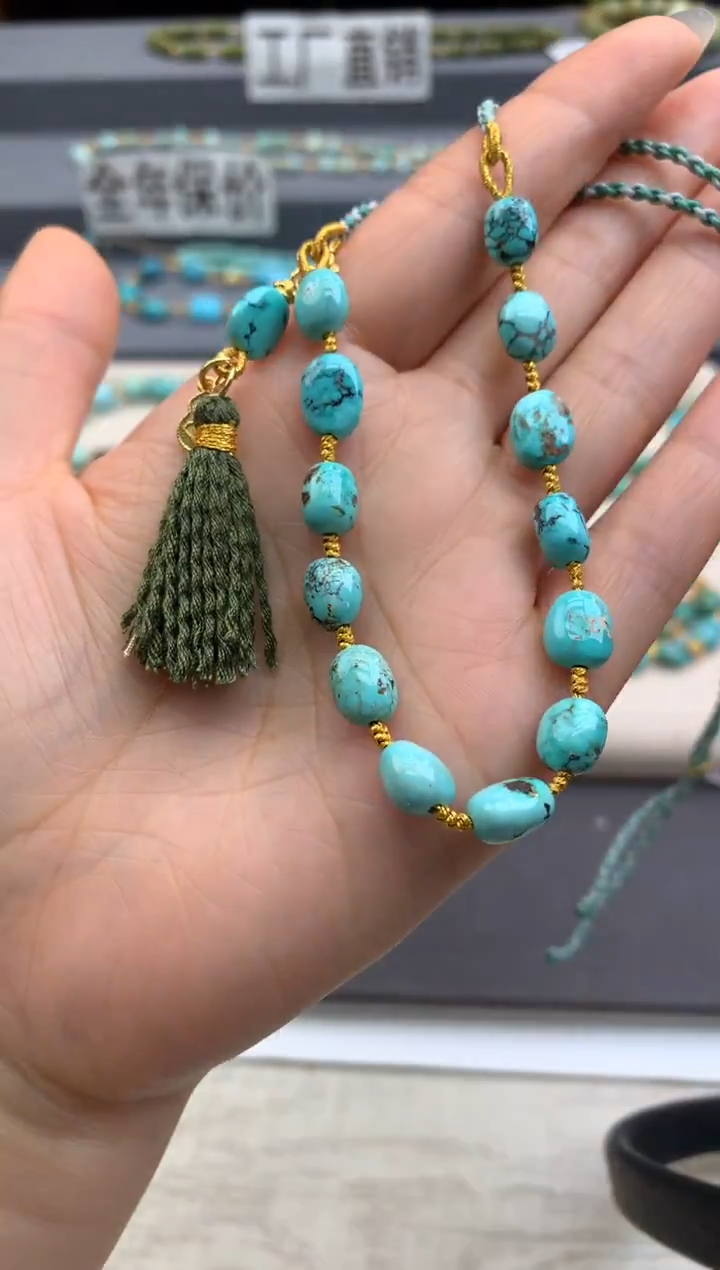 未镶嵌绿松石项链茜.G119