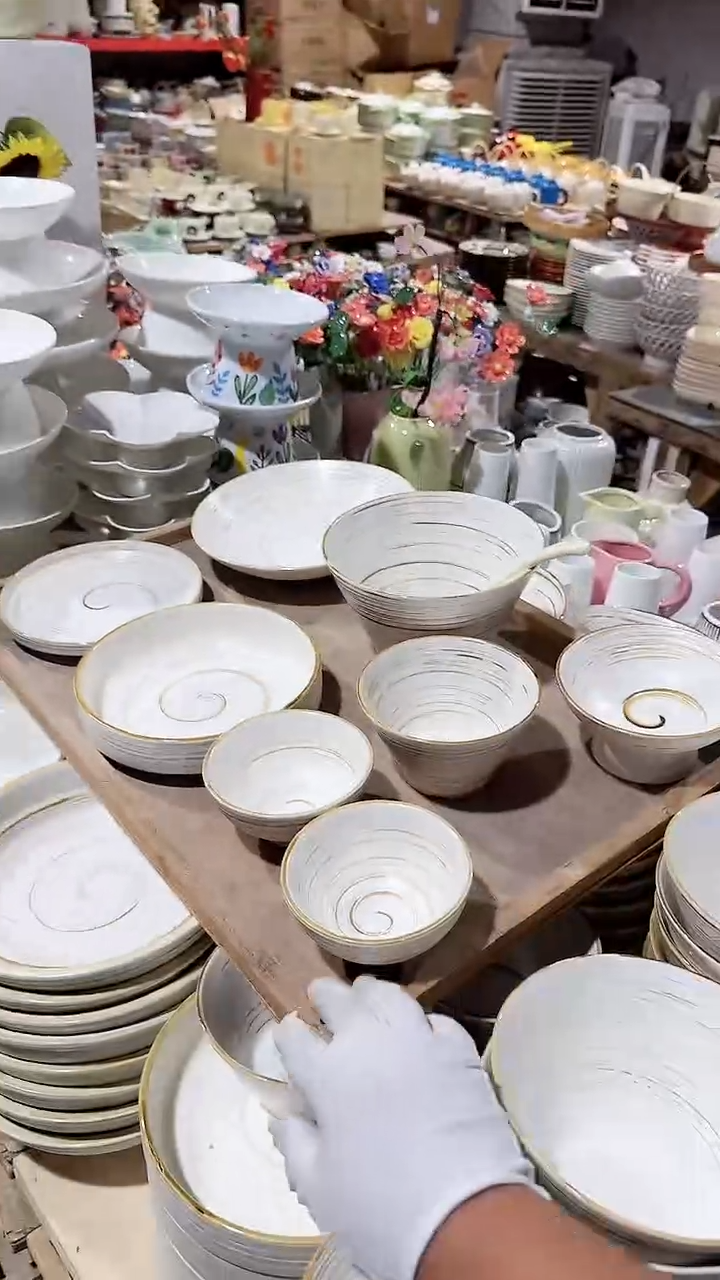 陶瓷旧时光9件套微瑕 凑满20元包邮