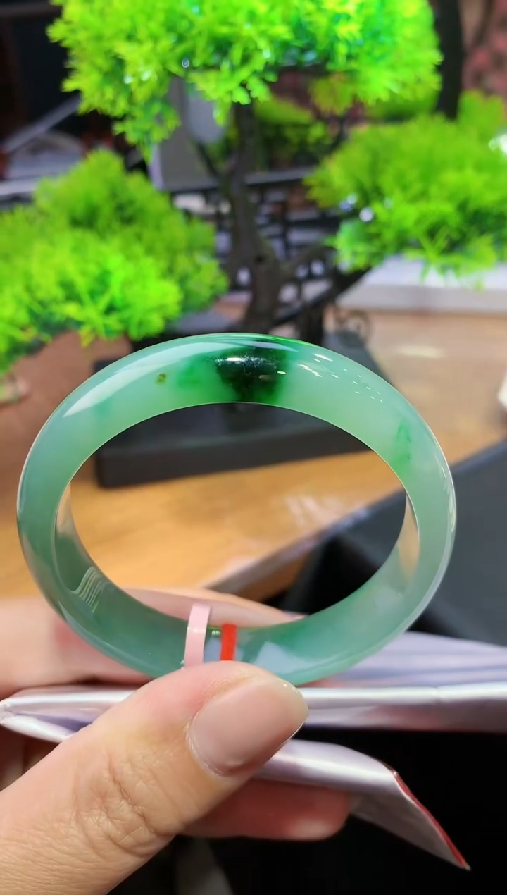 未镶嵌手镯翡翠-k71  天然缅甸A货翡翠55正圈