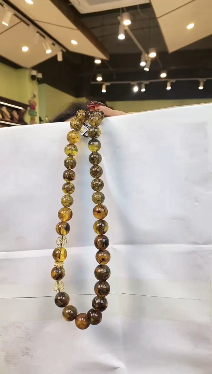 【闪购商品】琥珀颈饰未镶嵌多人