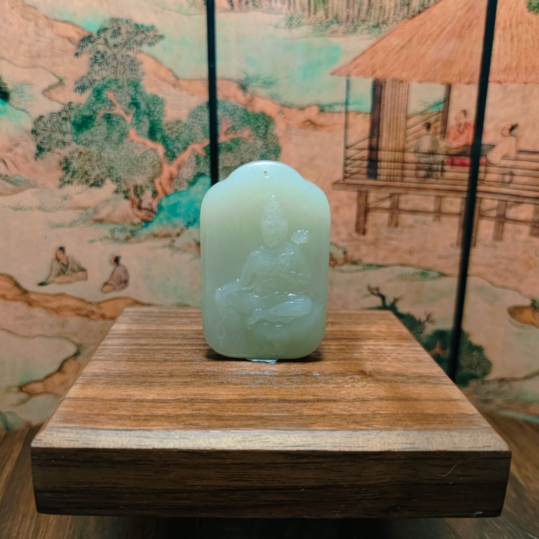 R和田玉观音吊坠0335