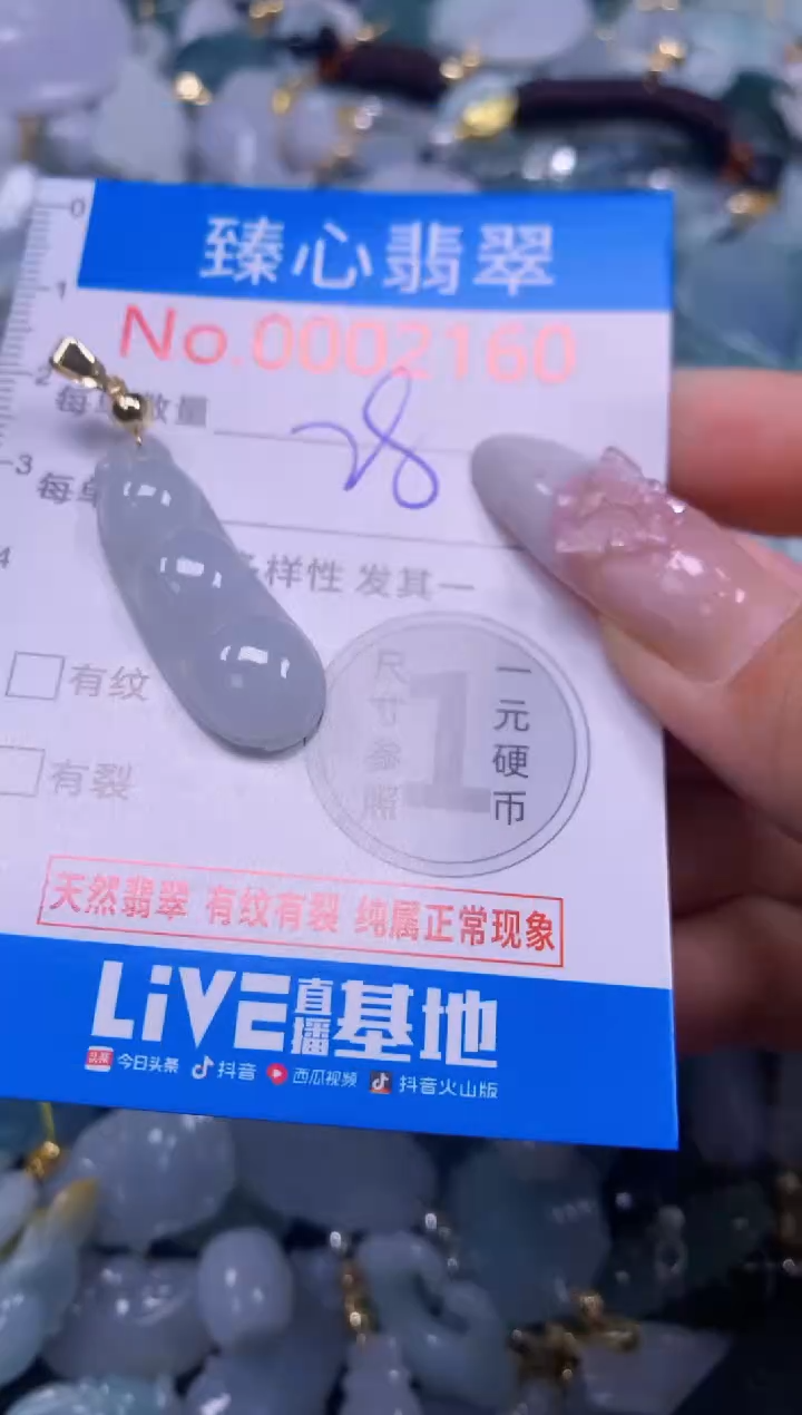 吊坠(不含链)未镶嵌翡翠2160