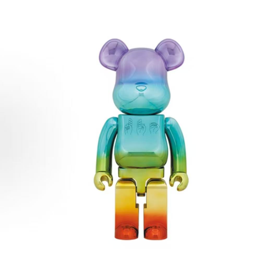 bearbrick积木熊 UFO 电镀亮灯款  1000% 双盒