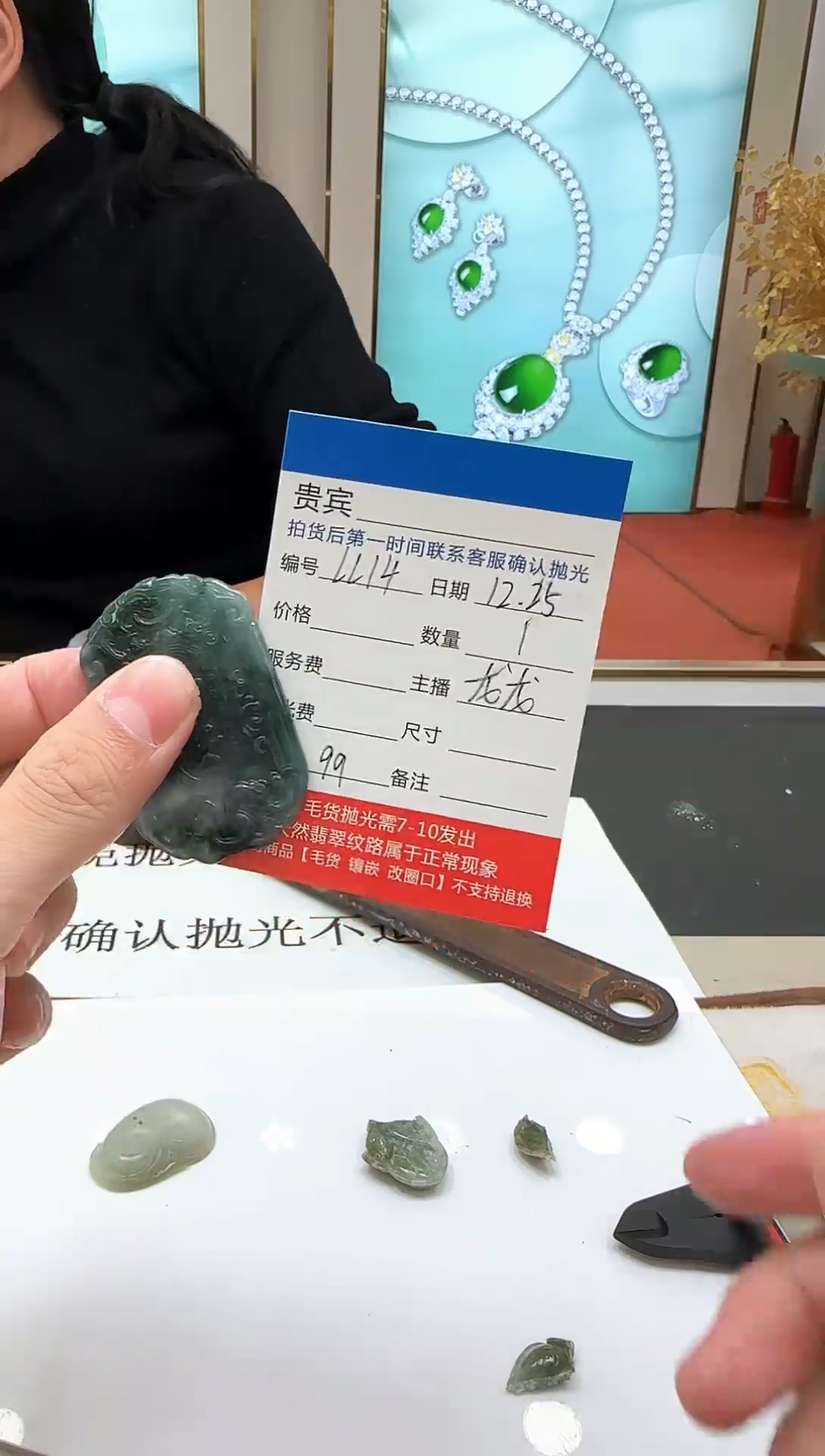 颈饰未镶嵌翡翠LL14翡翠吊坠-多样性发其一