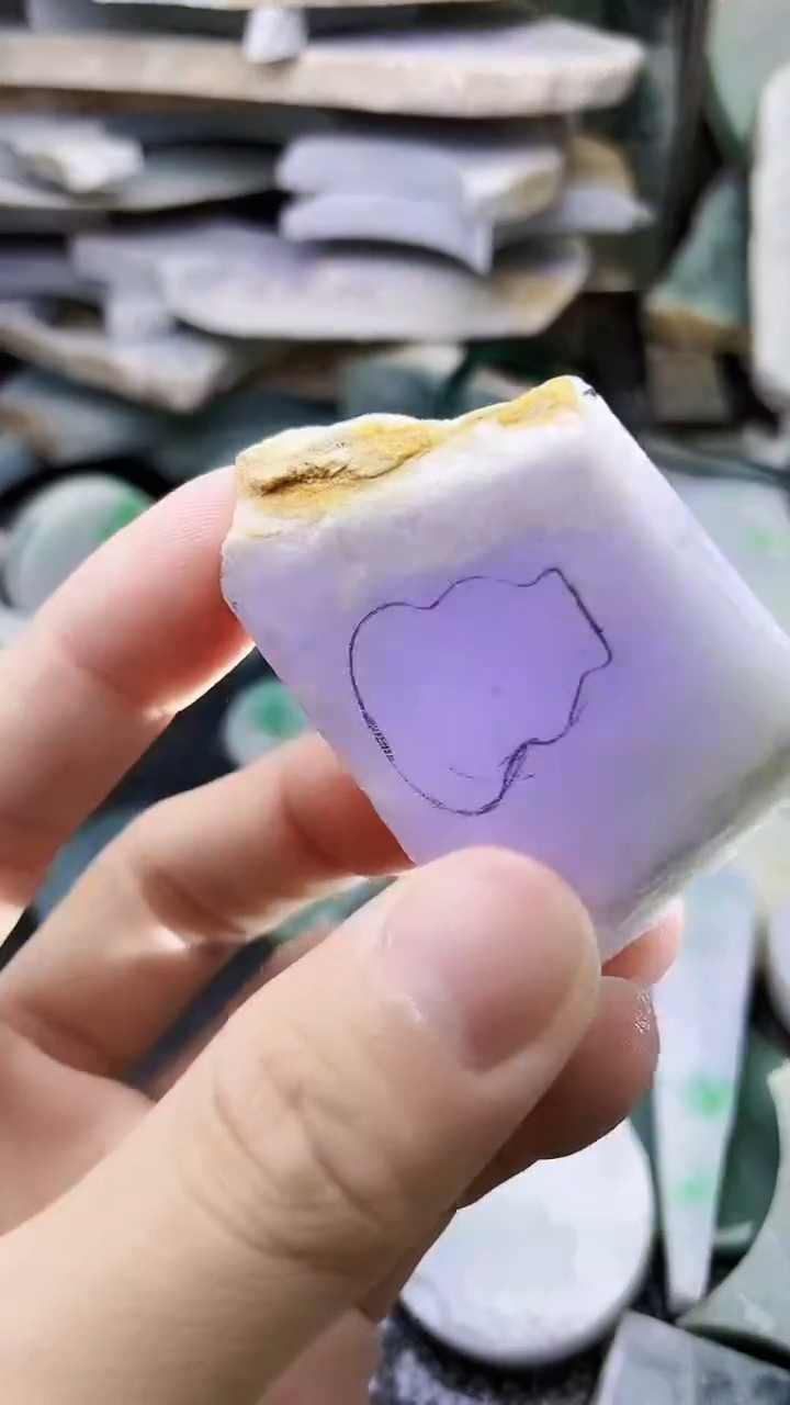 裸石翡翠天然A货翡翠板料