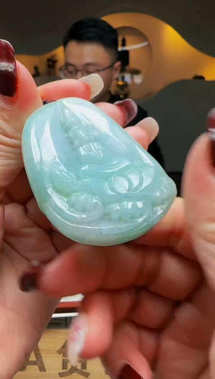 【闪购商品】定制翡翠未镶嵌Q04850翡翠毛货