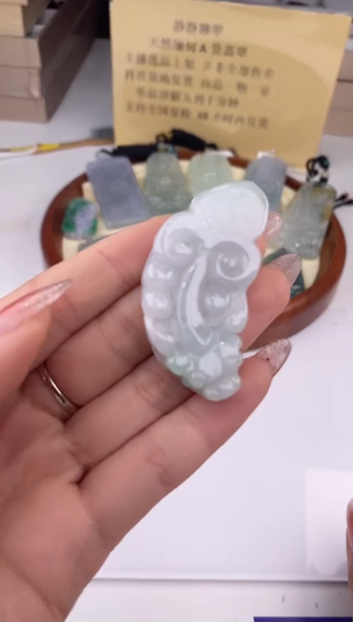 【闪购商品】翡翠吊坠(赠链)未镶嵌27486/静静聊翠