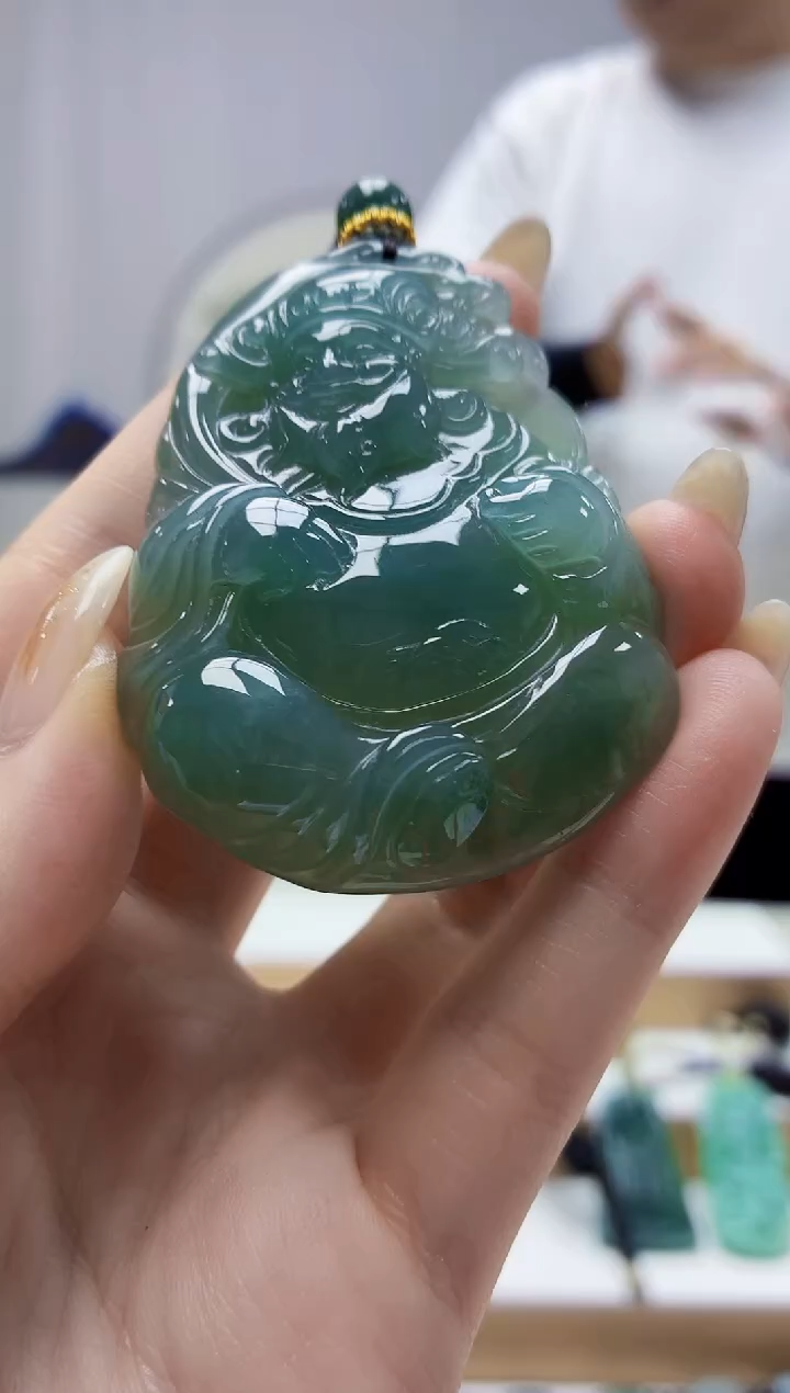未镶嵌定制翡翠4898jw-毛货挂件185