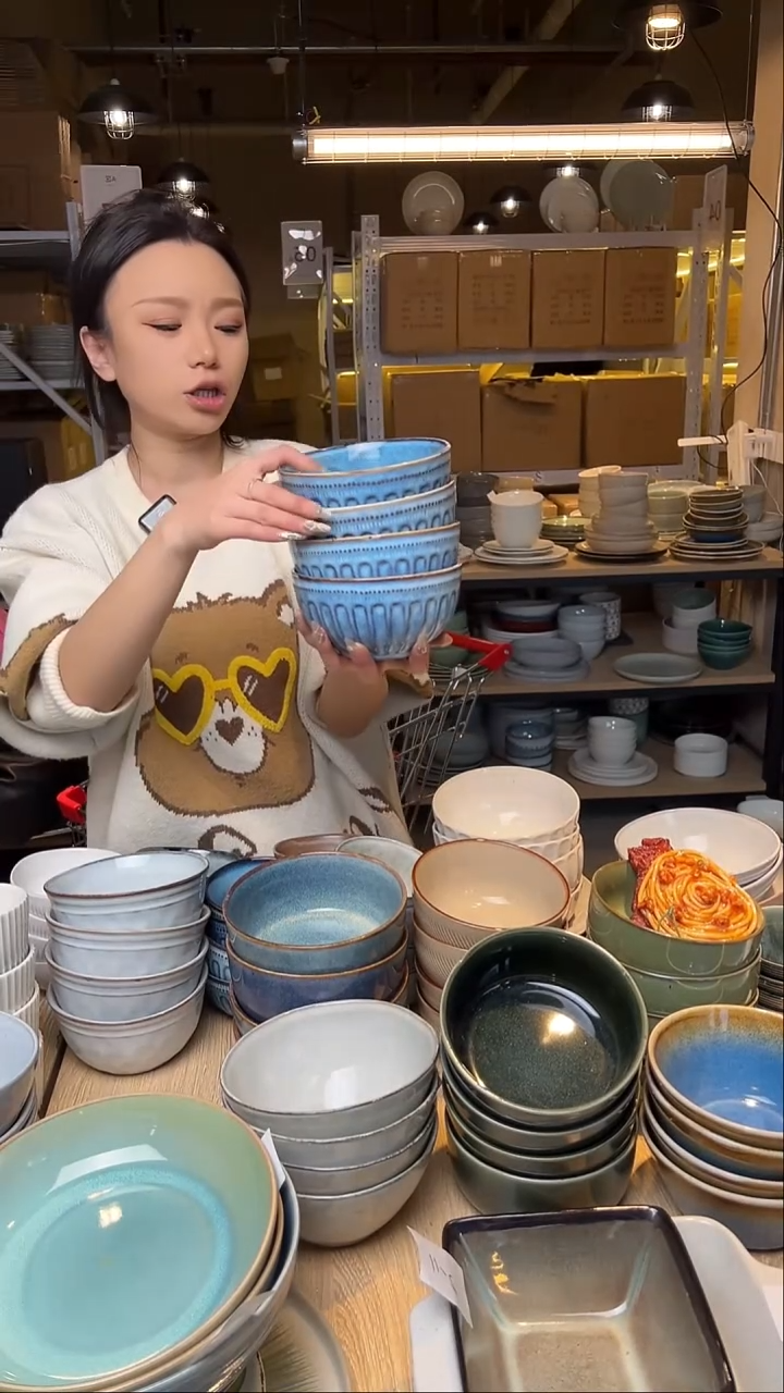 瓷265外贸尾货窑变釉下彩默外微瑕