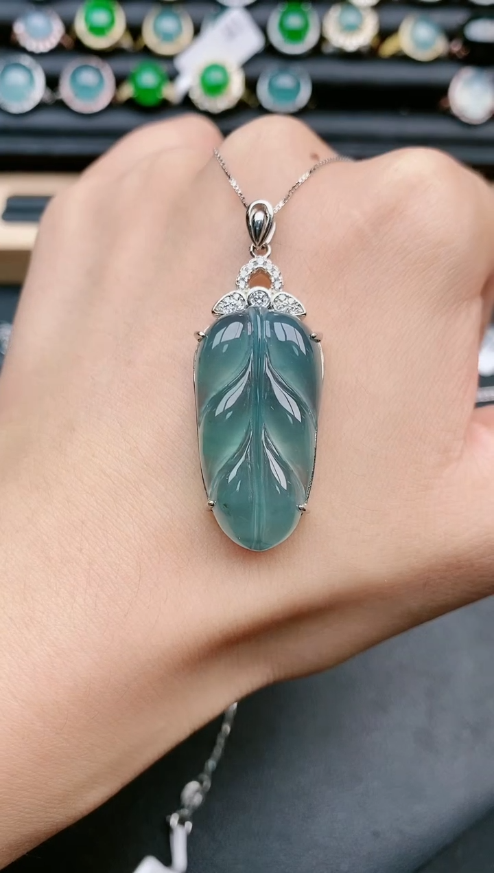 翡翠戒指银S925镶嵌11111