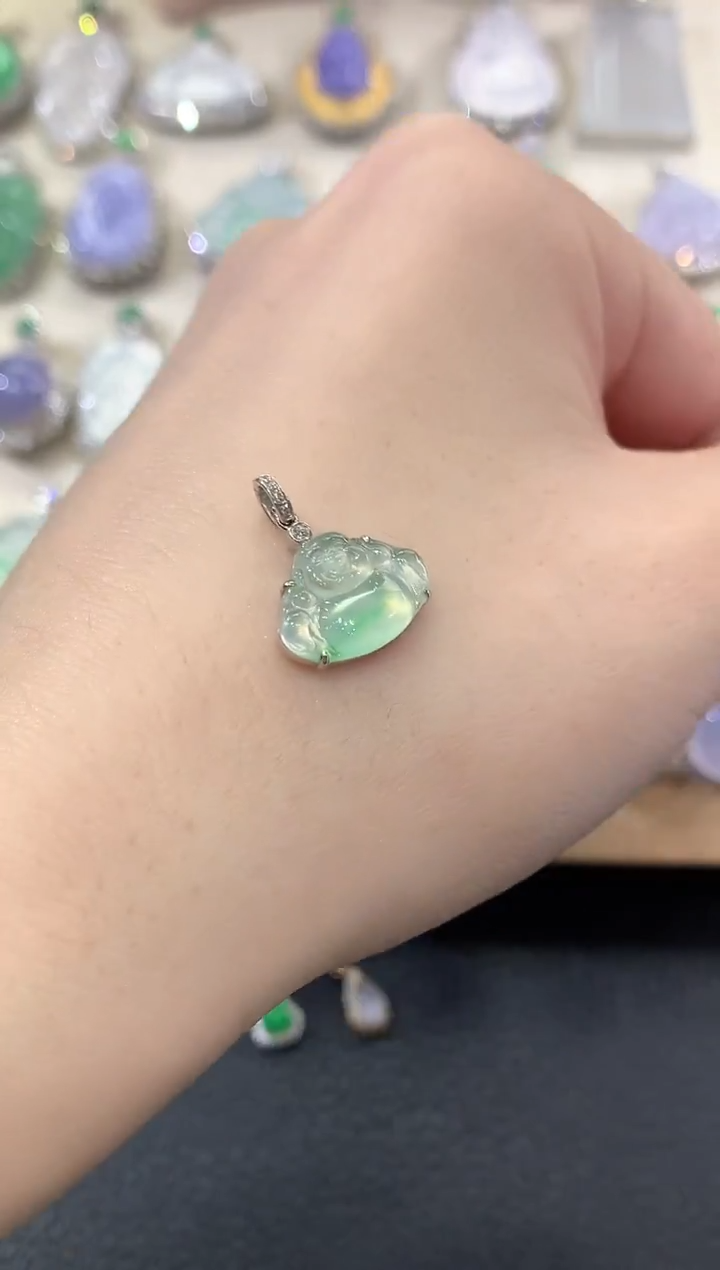 套链18K金镶嵌翡翠冬日珠宝E29