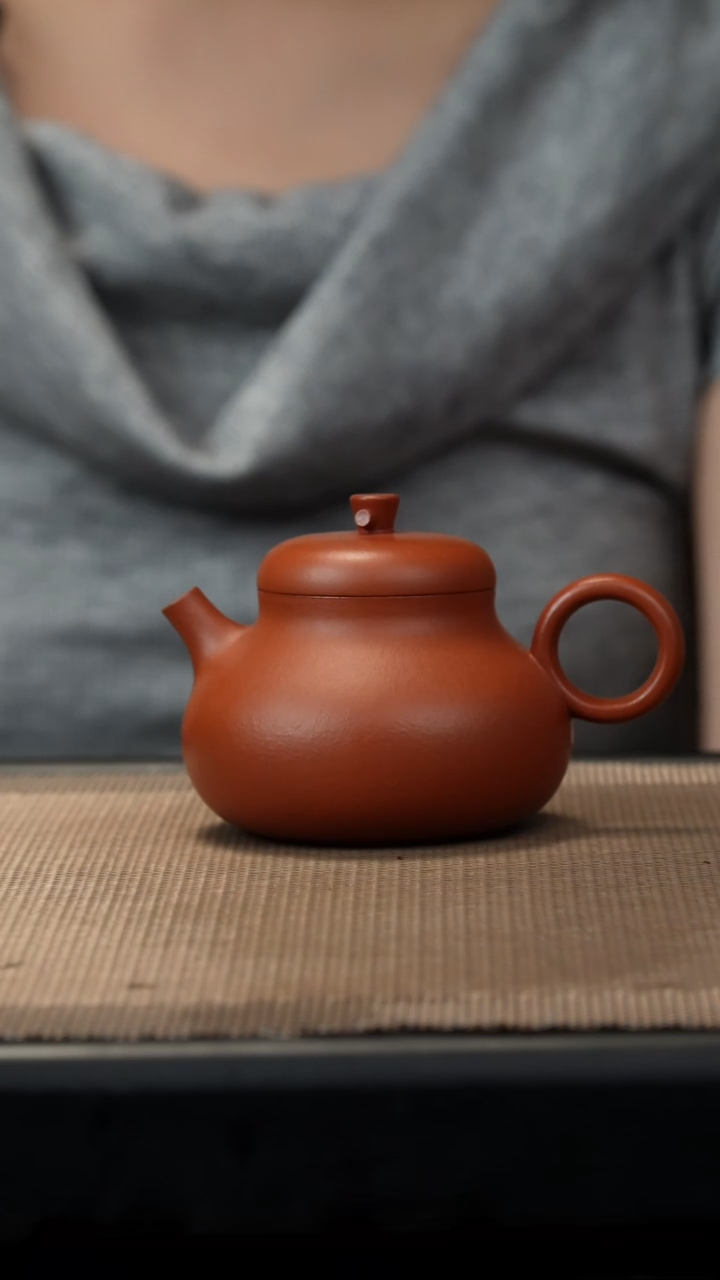 茶壶紫砂朱泥容天140cc
