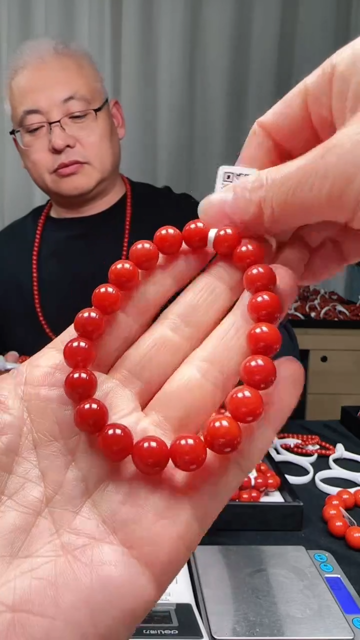 未镶嵌多样性发一件南红玛瑙【高货】10mm阿东寨亮光圆珠单圈