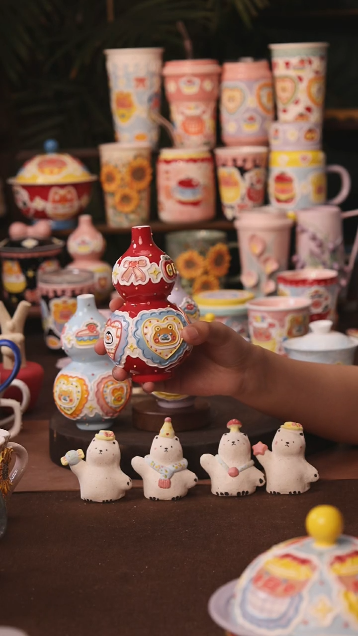 摆件景德镇原创手作陶瓷